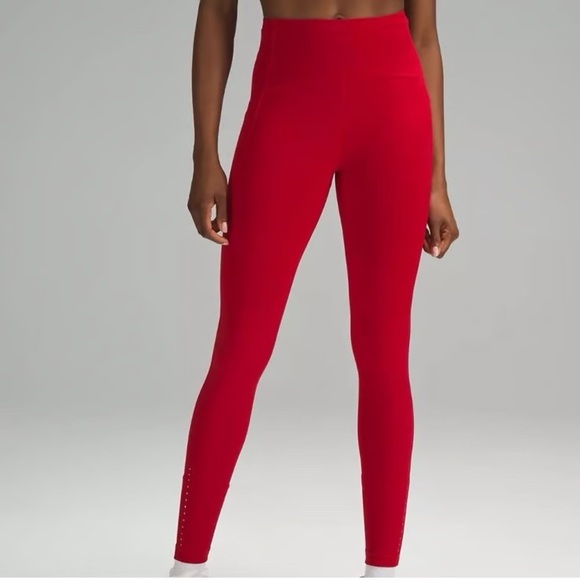 lululemon athletica Pants - Lululemon Swift Speed High-Rise Tight 28" in Dark Red Size 0